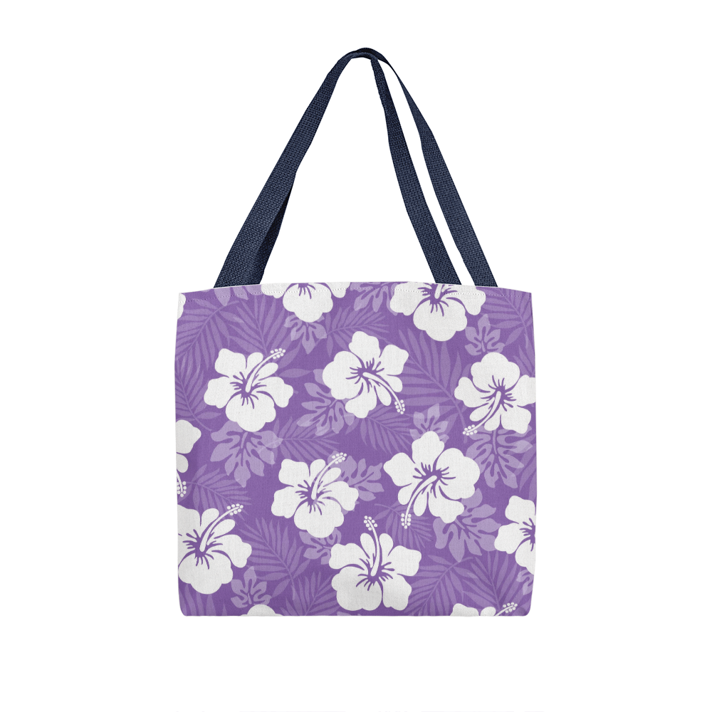 Purple Hibiscus Tote Bag