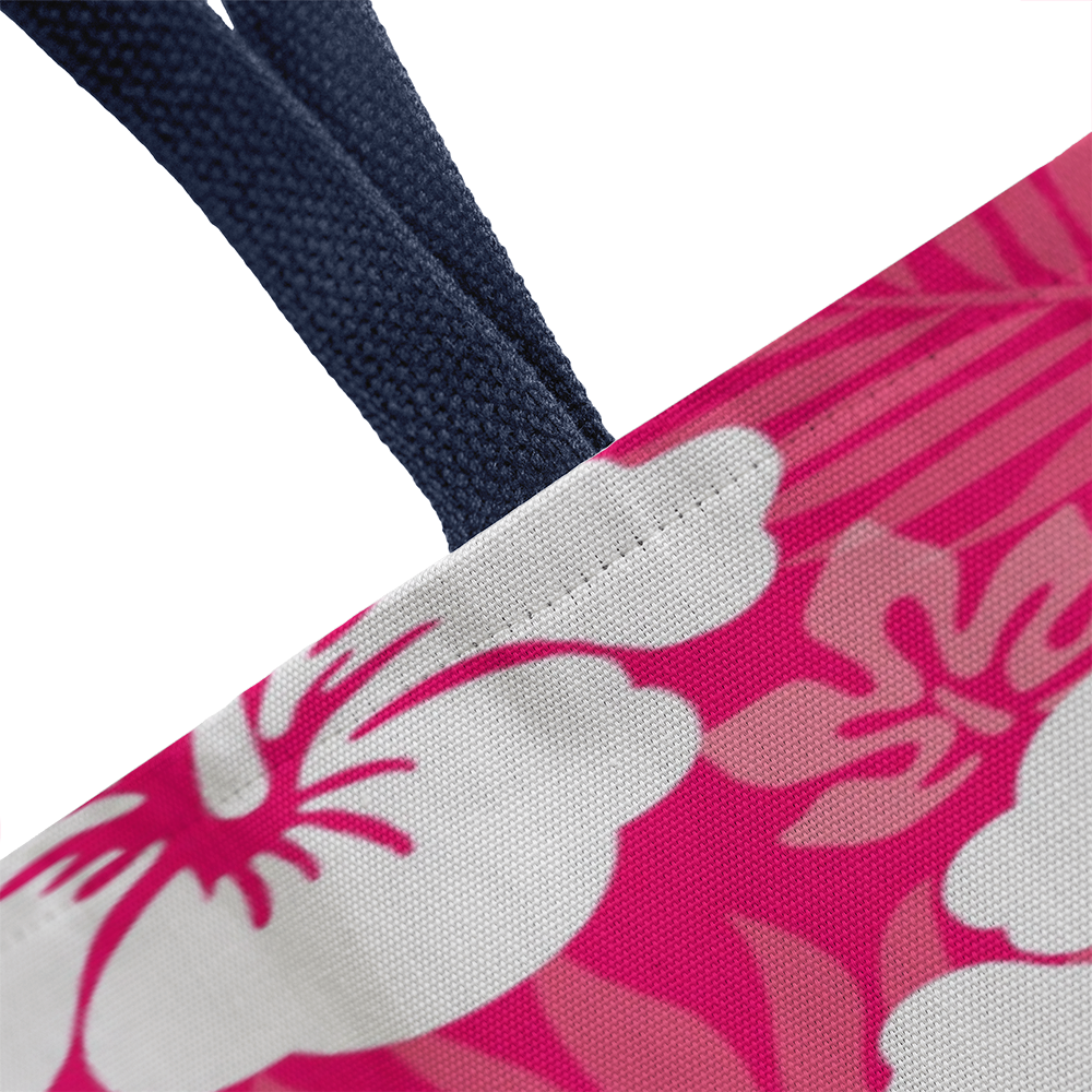 Pink Hibiscus Tote Bag
