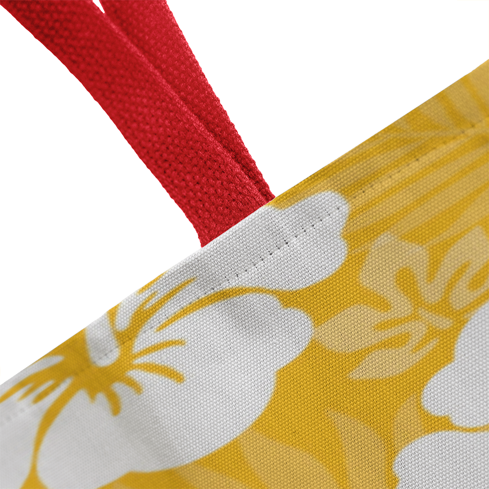 Golden Hibiscus Tote Bag