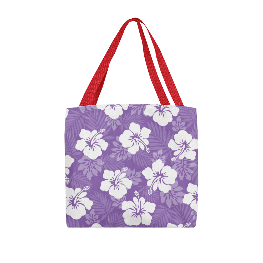 Purple Hibiscus Tote Bag