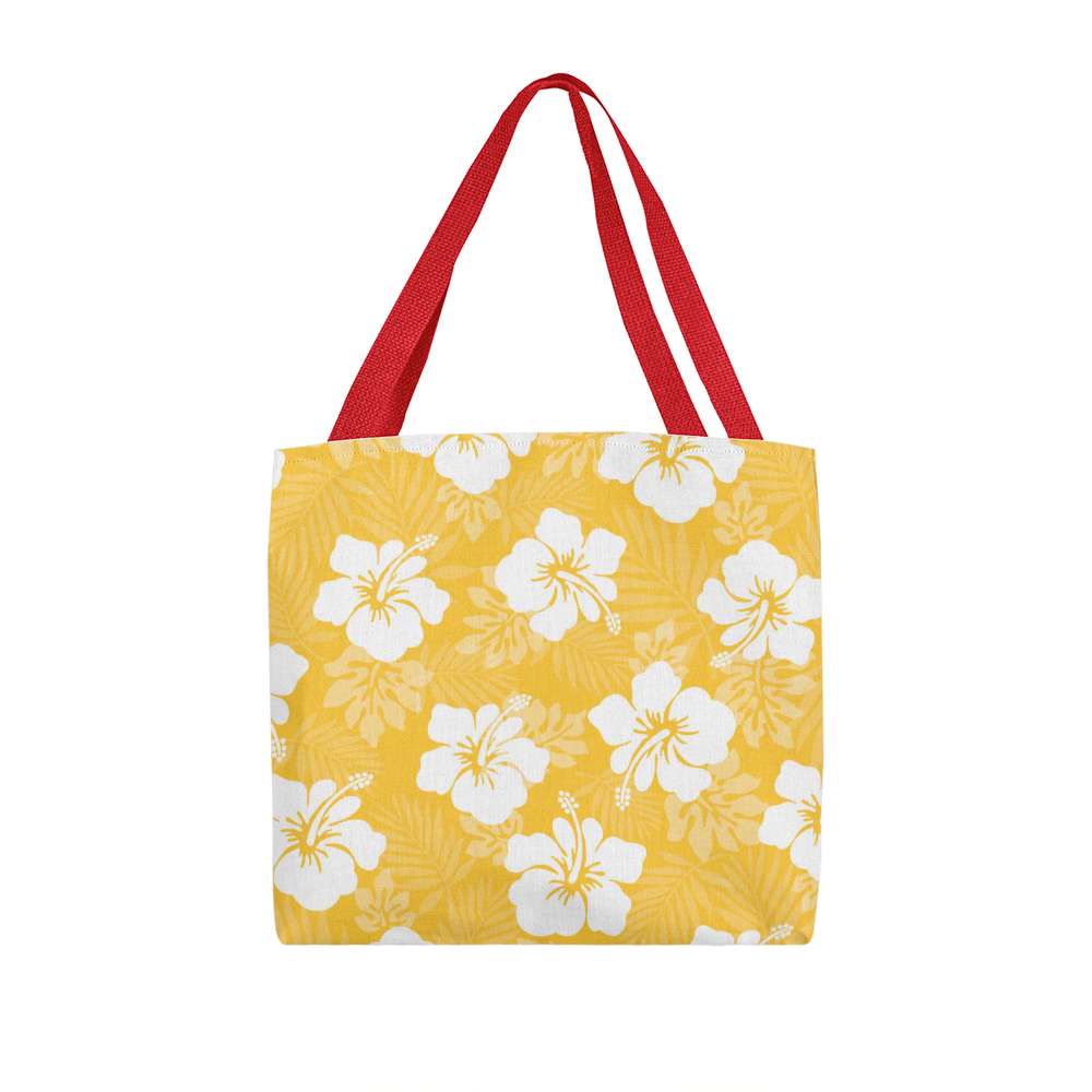 Golden Hibiscus Tote Bag