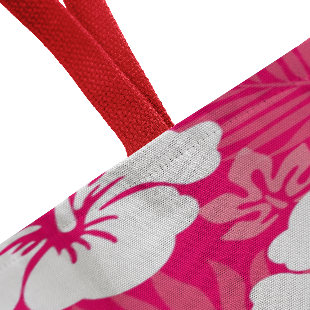 Pink Hibiscus Tote Bag
