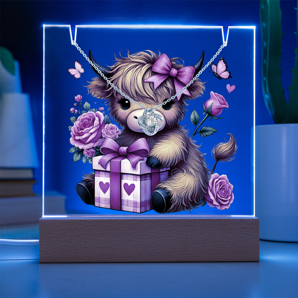 Be mine, Moo Bundle with Love Knot Necklace