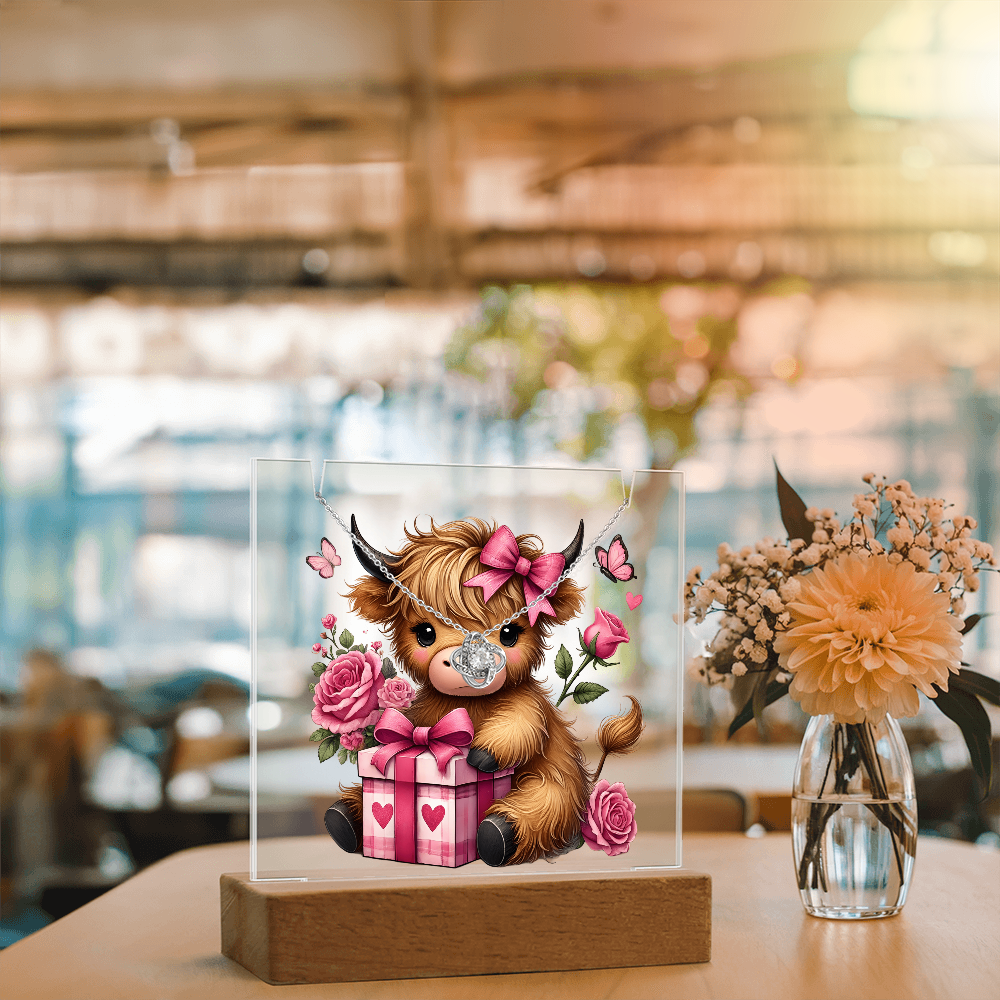 Be mine, Moo Bundle with Love Knot Necklace